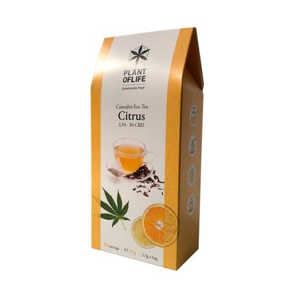 Plant of Life 2.5 3 CBD Infusion Tea Citrus 20g - Nuage de Chanvre - CBD Shop